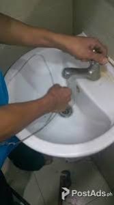 repairing a clogged sink